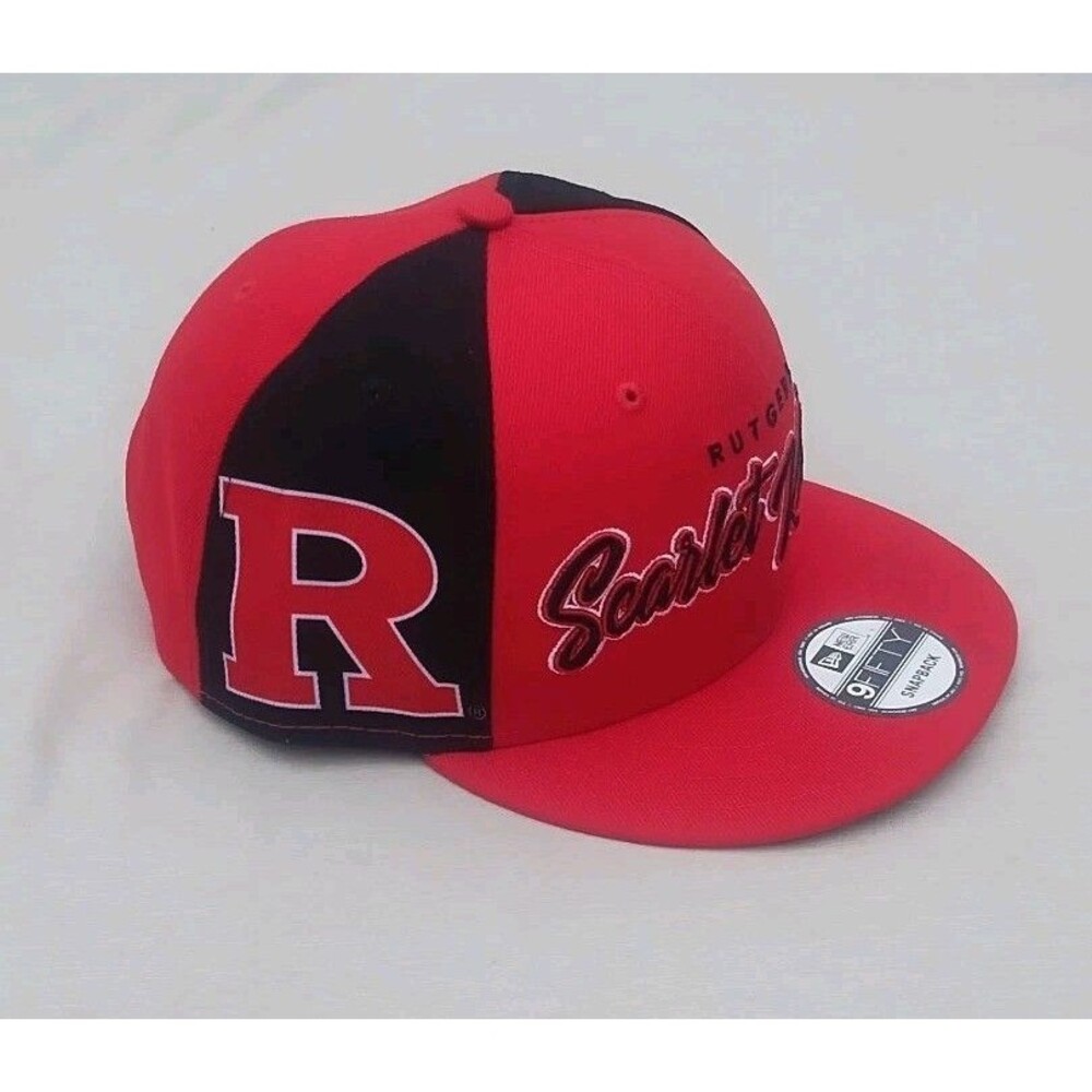 Rutgers Scarlet Knights Hat New Era 9Fifty "Outright" Premium Snapback Hat New